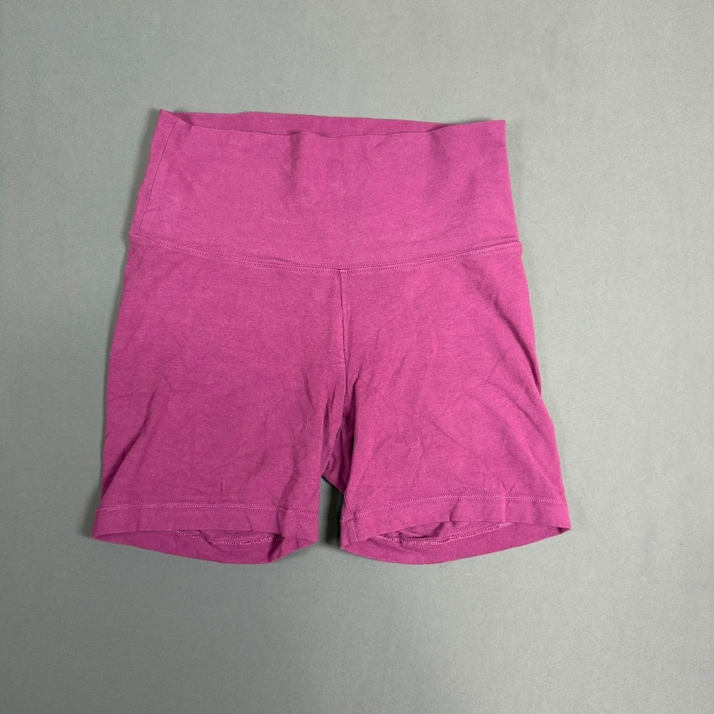 Aritzia TNA High Rise Bike Shorts Plum Heather Stretch Women's Small
